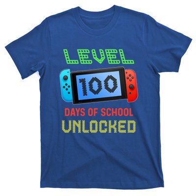 Level 100 Day Of School Unlocked Gaming Smarter Gamer Gift T-Shirt