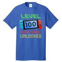 Level 100 Day Of School Unlocked Gaming Smarter Gamer Gift Tall T-Shirt