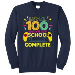 Level 100 Days Of School Complete Happy 100th Day Of School Tall Sweatshirt