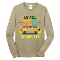 Level 100 Days Of School Complete Happy 100th Day Of School Tall Long Sleeve T-Shirt