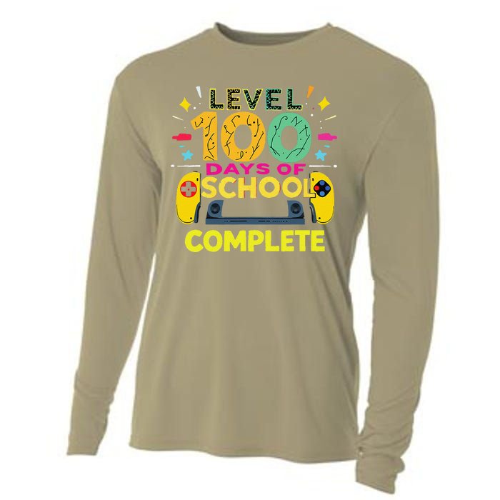 Level 100 Days Of School Complete Happy 100th Day Of School Cooling Performance Long Sleeve Crew