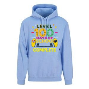 Level 100 Days Of School Complete Happy 100th Day Of School Unisex Surf Hoodie