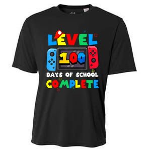 Level 100 Days Of School Complete Gamer Video Games Cooling Performance Crew T-Shirt