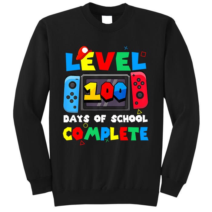 Level 100 Days Of School Complete Gamer Video Games Sweatshirt