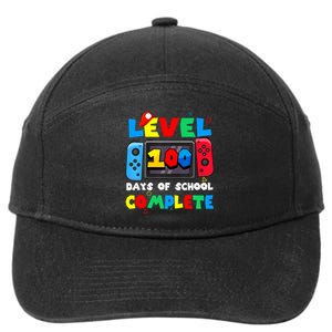 Level 100 Days Of School Complete Gamer Video Games 7-Panel Snapback Hat