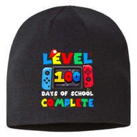 Level 100 Days Of School Complete Gamer Video Games Sustainable Beanie