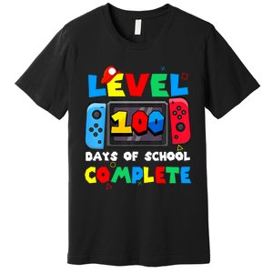 Level 100 Days Of School Complete Gamer Video Games Premium T-Shirt