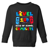 Level 100 Days Of School Complete Gamer Video Games Toddler Sweatshirt