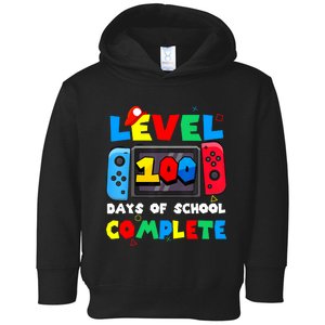 Level 100 Days Of School Complete Gamer Video Games Toddler Hoodie