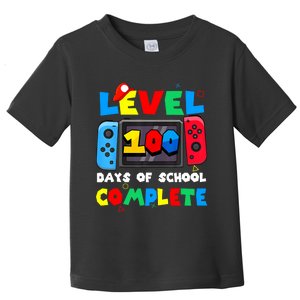 Level 100 Days Of School Complete Gamer Video Games Toddler T-Shirt