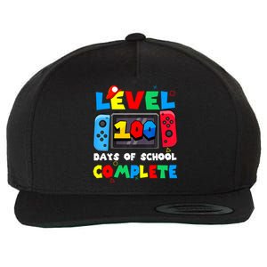 Level 100 Days Of School Complete Gamer Video Games Wool Snapback Cap