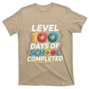 Level 100 Days Of School Completed Gamer For Video Game T-Shirt