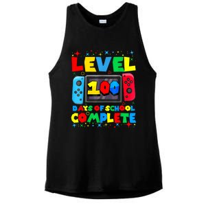 Level 100 Days Of School Complete Gamer Video Games Boy Ladies PosiCharge Tri-Blend Wicking Tank