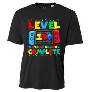 Level 100 Days Of School Complete Gamer Video Games Boy Cooling Performance Crew T-Shirt