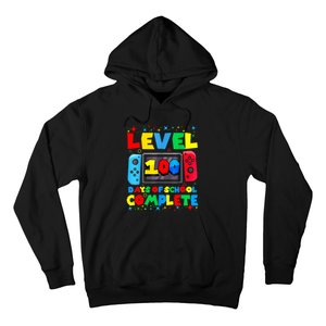 Level 100 Days Of School Complete Gamer Video Games Boy Hoodie