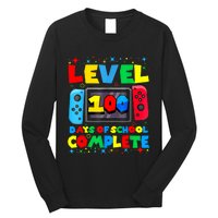 Level 100 Days Of School Complete Gamer Video Games Boy Long Sleeve Shirt