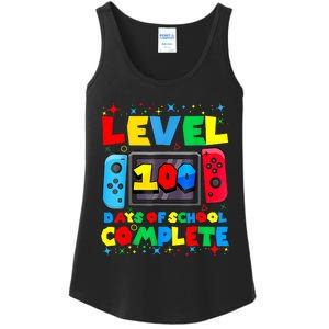 Level 100 Days Of School Complete Gamer Video Games Boy Ladies Essential Tank