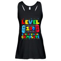 Level 100 Days Of School Complete Gamer Video Games Boy Ladies Essential Flowy Tank