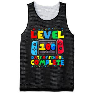 Level 100 Days Of School Complete Gamer Video Games Boy Mesh Reversible Basketball Jersey Tank