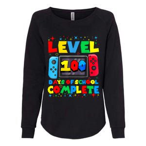 Level 100 Days Of School Complete Gamer Video Games Boy Womens California Wash Sweatshirt