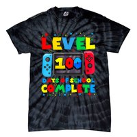 Level 100 Days Of School Complete Gamer Video Games Boy Tie-Dye T-Shirt