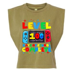 Level 100 Days Of School Complete Gamer Video Games Boy Garment-Dyed Women's Muscle Tee