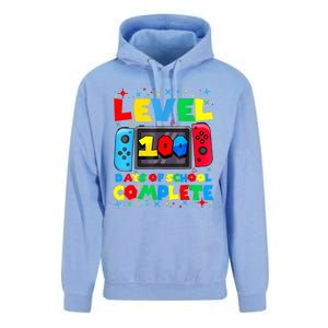 Level 100 Days Of School Complete Gamer Video Games Boy Unisex Surf Hoodie