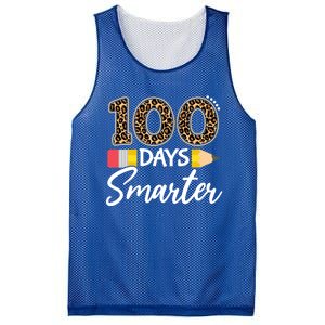 Leopard 100 Days Smarter Teacher Student 100th Day Of School Gift Mesh Reversible Basketball Jersey Tank