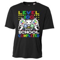 Level 100 Days Of School Completed 100th Day Gamer Boys Kids Cooling Performance Crew T-Shirt