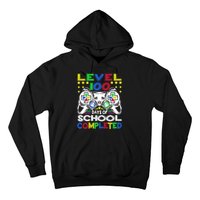 Level 100 Days Of School Completed 100th Day Gamer Boys Kids Hoodie