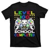 Level 100 Days Of School Completed 100th Day Gamer Boys Kids T-Shirt