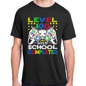 Level 100 Days Of School Completed 100th Day Gamer Boys Kids Adult ChromaSoft Performance T-Shirt