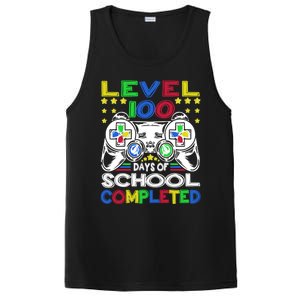 Level 100 Days Of School Completed 100th Day Gamer Boys Kids PosiCharge Competitor Tank