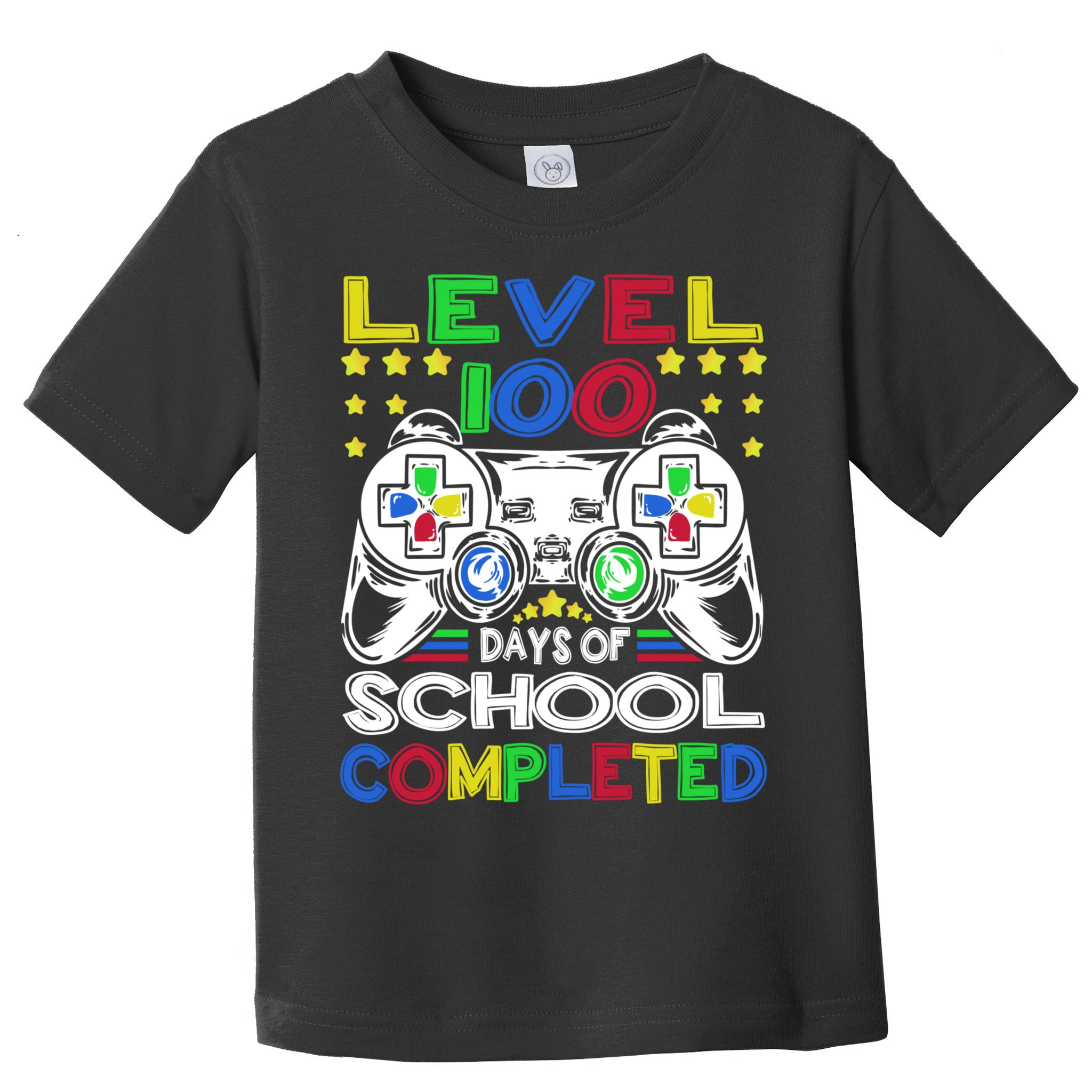 Level 100 Days Of School Completed 100th Day Gamer Boys Kids Toddler T-Shirt