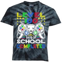 Level 100 Days Of School Completed 100th Day Gamer Boys Kids Kids Tie-Dye T-Shirt