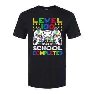 Level 100 Days Of School Completed 100th Day Gamer Boys Kids Softstyle CVC T-Shirt