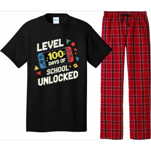 Level 100 Days Of School Unlocked Gamer Video Games Pajama Set