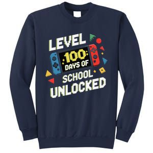 Level 100 Days Of School Unlocked Gamer Video Games Sweatshirt