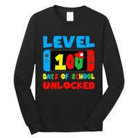 Level 100 Days Of School Unlocked Video Games Gamer Long Sleeve Shirt