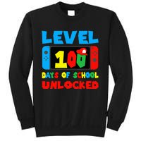 Level 100 Days Of School Unlocked Video Games Gamer Sweatshirt