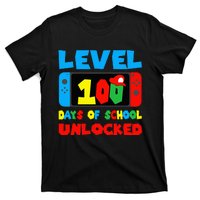 Level 100 Days Of School Unlocked Video Games Gamer T-Shirt