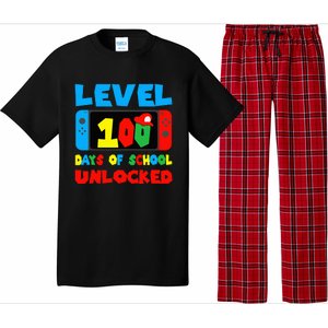 Level 100 Days Of School Unlocked Video Games Gamer Pajama Set