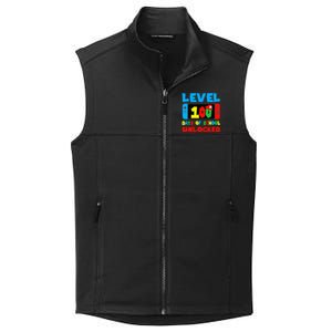 Level 100 Days Of School Unlocked Video Games Gamer Collective Smooth Fleece Vest