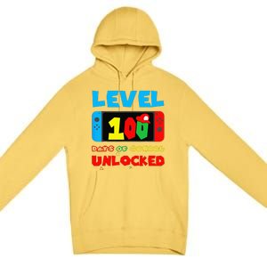 Level 100 Days Of School Complete Happy 100th Day Of School Premium Pullover Hoodie