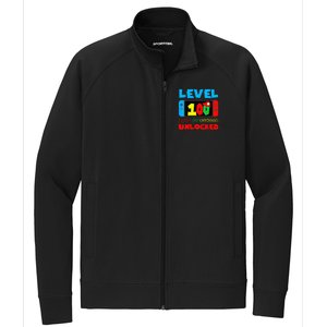 Level 100 Days Of School Complete Happy 100th Day Of School Stretch Full-Zip Cadet Jacket