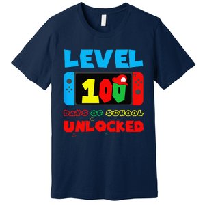 Level 100 Days Of School Complete Happy 100th Day Of School Premium T-Shirt