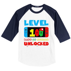 Level 100 Days Of School Complete Happy 100th Day Of School Baseball Sleeve Shirt