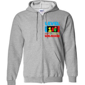 Level 100 Days Of School Complete Happy 100th Day Of School Full Zip Hoodie