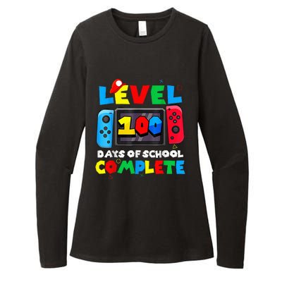 Level 100 Days Of School Complete Gamer Video Games Womens CVC Long Sleeve Shirt