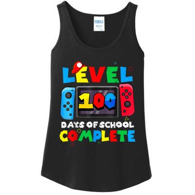 Level 100 Days Of School Complete Gamer Video Games Ladies Essential Tank